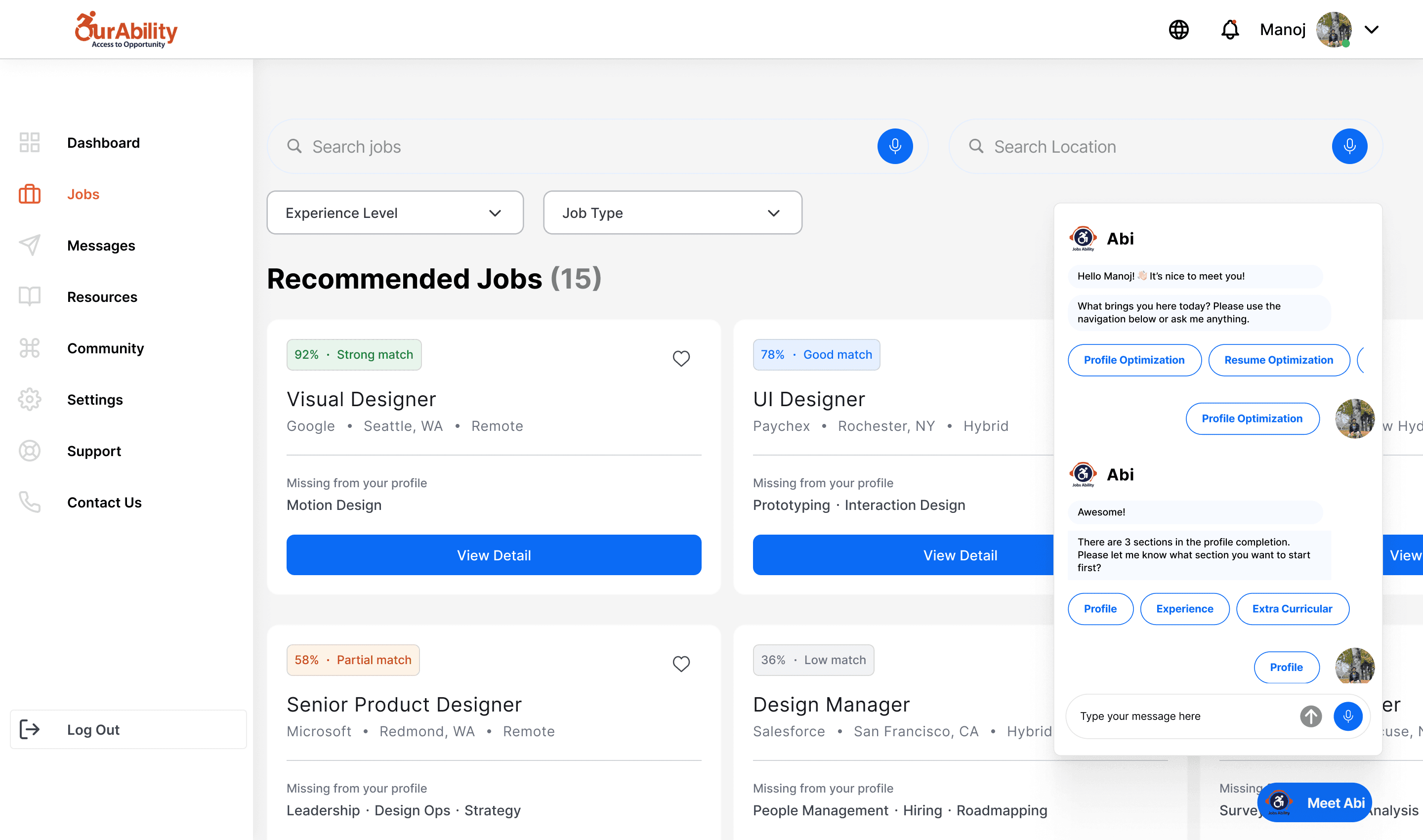 After: Before and after. The chatbot went from occupying a third of the screen to a floating button you open when you need it.