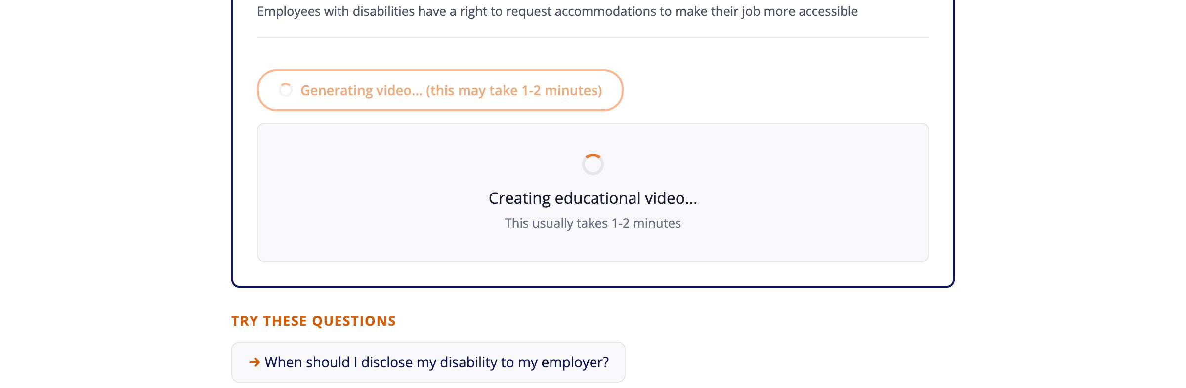 Generating a video from an answer